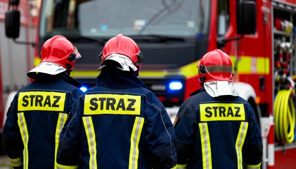 Sarenka uratowana z wykopu przez strażaków w Koninie