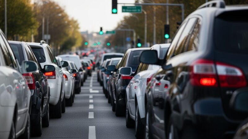 Deszcz i śliskie drogi: Utrudnienia w podróżach na drogach