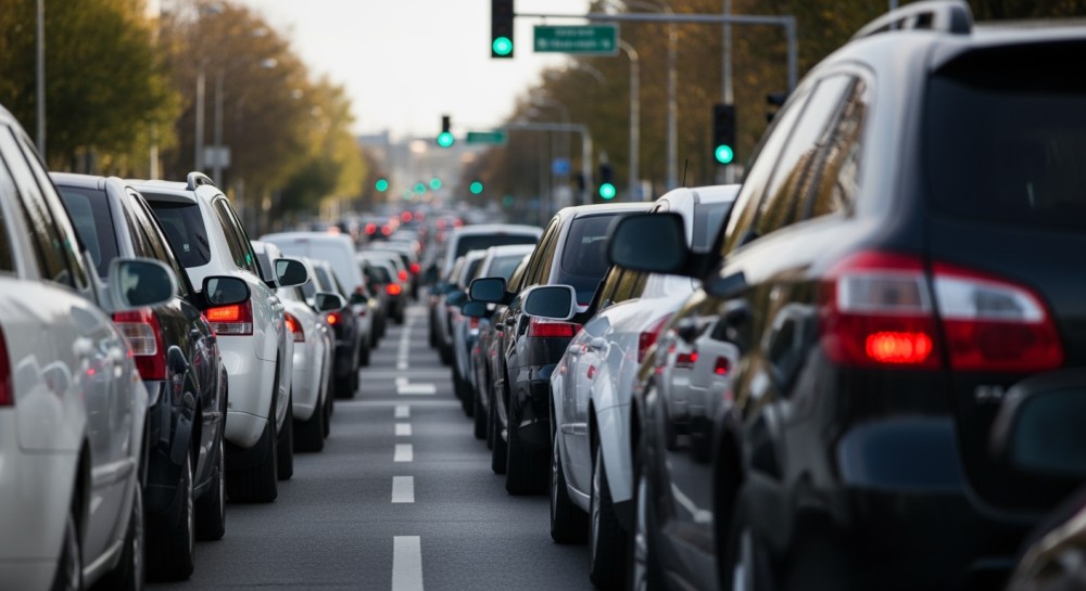 Deszcz i śliskie drogi: Utrudnienia w podróżach na drogach