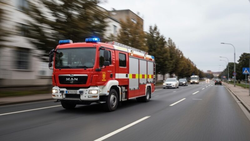 Szybka interwencja strażaków w Koninie: pożar traw 24 marca