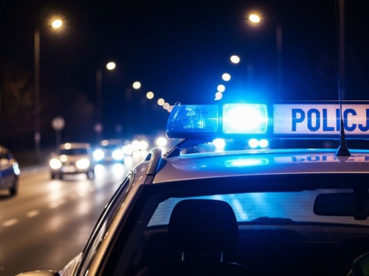 Kierowca utknął na bloku granitowym na Placu Wolności