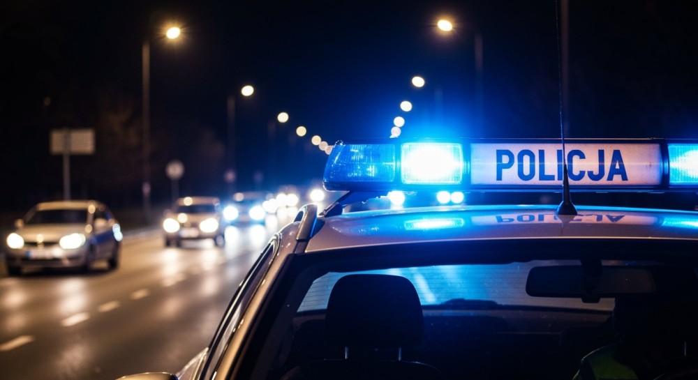 Kierowca utknął na bloku granitowym na Placu Wolności