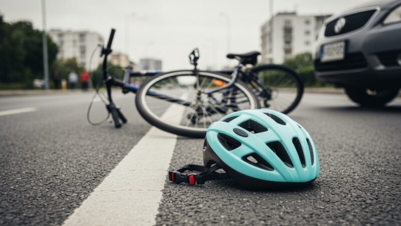 Rowerzysta zginął w tragicznym potrąceniu na drodze
