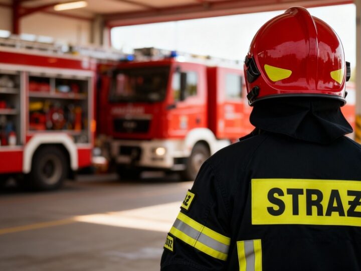 Zawalenie stropów w Koninie: strażacy w akcji ratunkowej