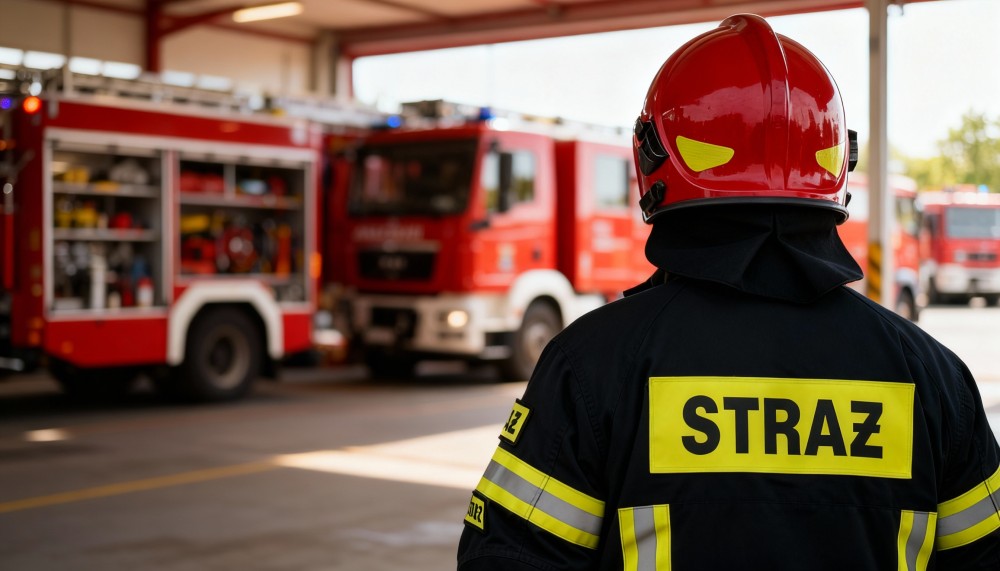 Zawalenie stropów w Koninie: strażacy w akcji ratunkowej