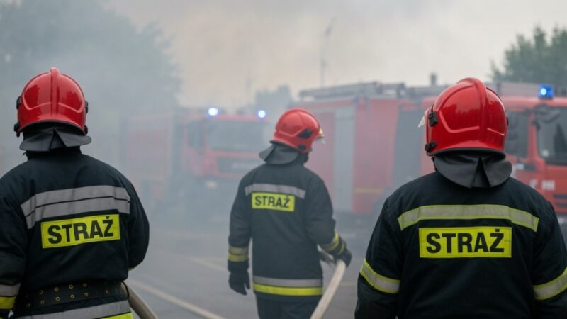 Stefanowo: potężny pożar strawił zabudowania. Dom nie nadaje się do zamieszkania, walczyło 65 strażaków